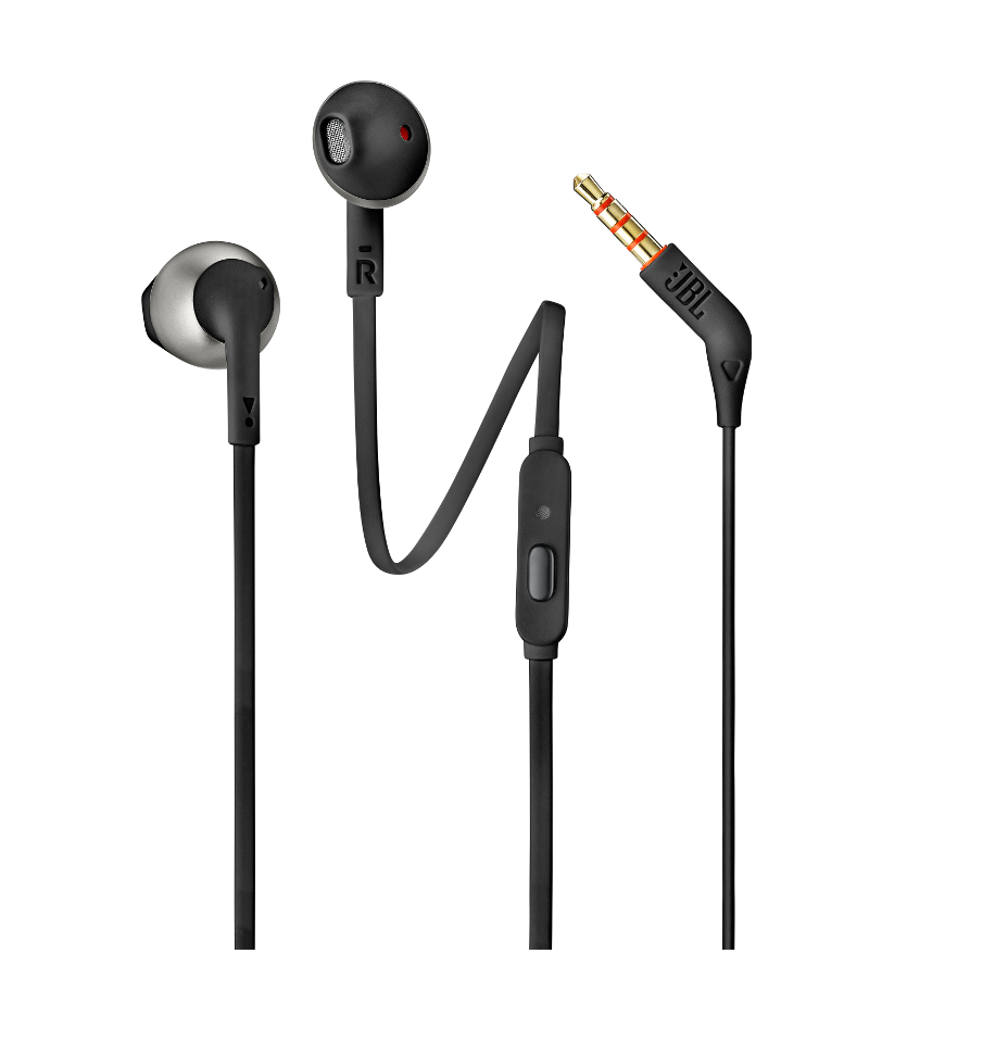 JBL T205 In Ear Headphones Black
